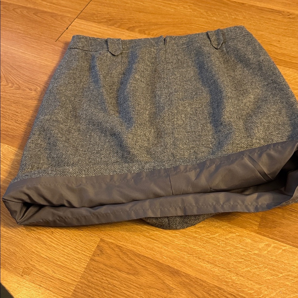 Talbots Gray Wool Blend Herringbone Lined Pencil … - image 6